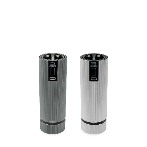 DUO MOULINS PEUGEOT LINE CARBONE ET ALUMIUM ELECTRIQUE 15CM ZIRLION