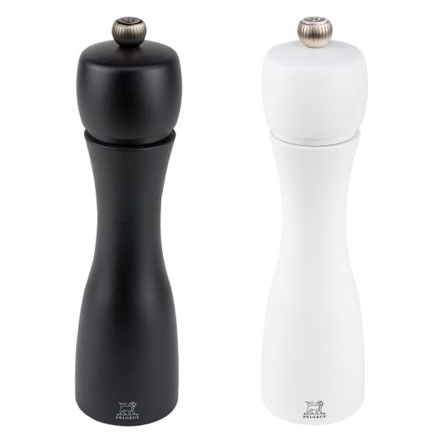 DUO MOULINS PEUGEOT TAHITI NOIR ET BLANC 20 CM