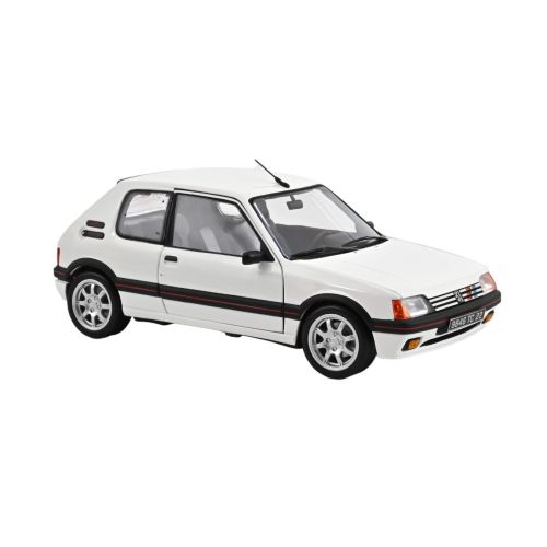 MINIATURE PEUGEOT 205 GTI 1.9 1/18 1989 BLANC MEIJE