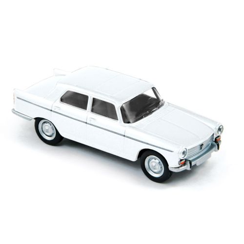 MINIATURE PEUGEOT 404 1961 1/64 BLANC COURCHEVEL