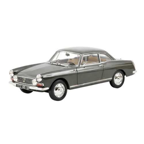 MINIATURE PEUGEOT 404 COUPE 1967 1/18 GRIS GRAPHITE