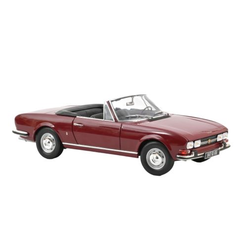 MINIATURE PEUGEOT 504 CABRIOLET 1969 1/18 ROUGE ANDALOU
