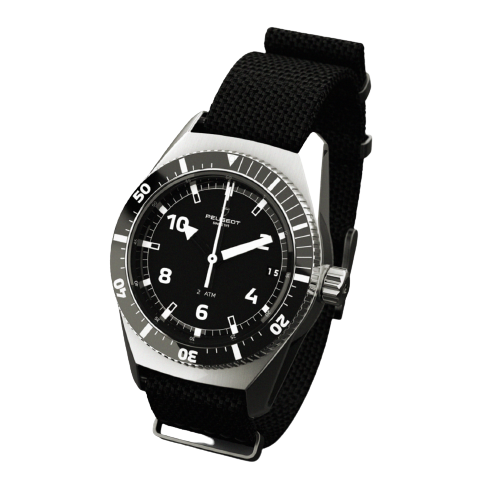 MONTRE DE PLONGEE PEUGEOT NUMEROTEE AVEC 2 BRACELETS INTERCHANGEABLES